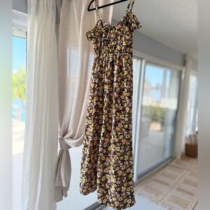 Floral Maxi Dress with Spaghetti Straps